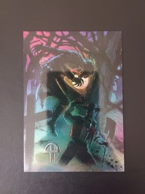 1991 Topps Universal Monsters - The Wolf Man (M7) Monsterchrome Chase Insert